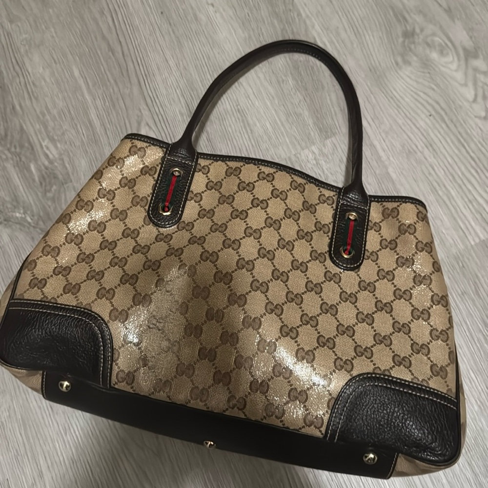 Gucci Crystal Tote Leather Bag